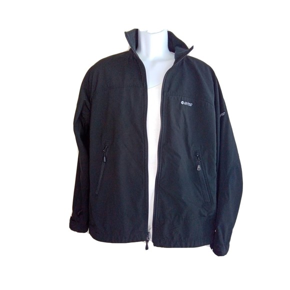 Hi Tech Proof 10000 Mens Black L Softshell Wind /Rain Resistant Full Zip Jacket - Picture 5 of 7